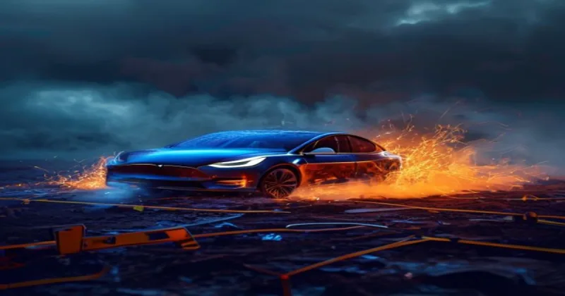Tesla şoförü, otomobilin eve çarptığı kazada kadını öldürmekten suçlandı